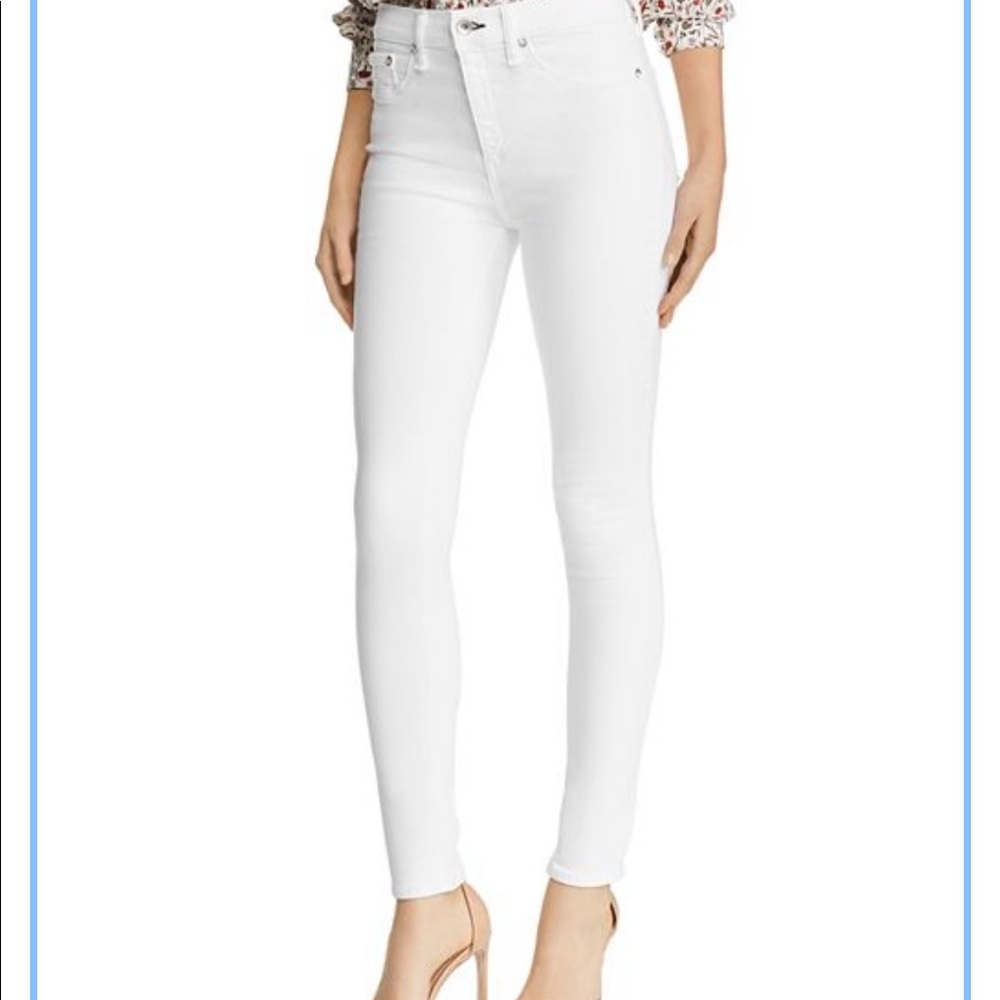 Rag & Bone white high rise skinny jean - size 27